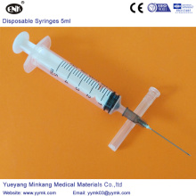 Seringue stérile jetable avec aiguille 5cc (ENK-DS-053)